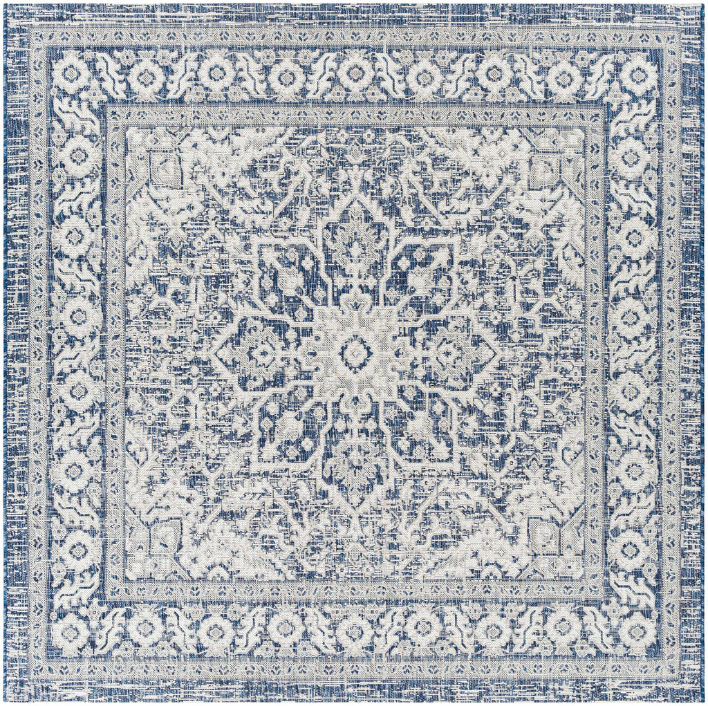 Hauteloom Etoile ETOI Navy Machine Made Polypropylene Rug