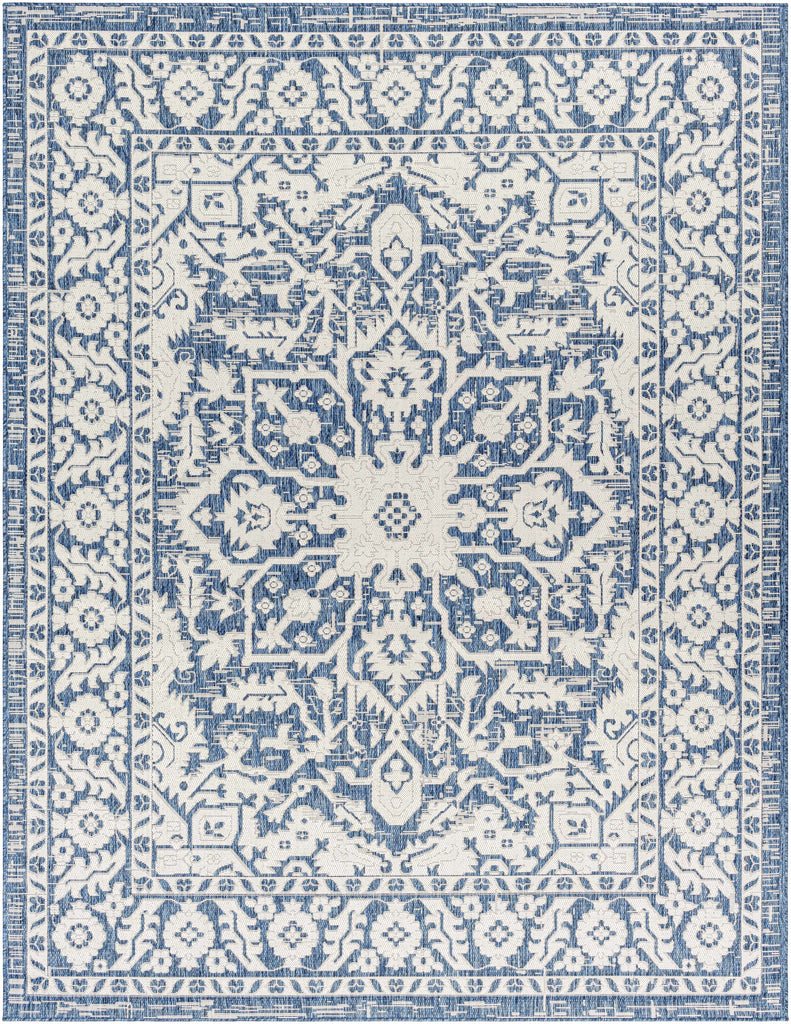Hauteloom Etoile ETOI Navy Machine Made Polypropylene Rug