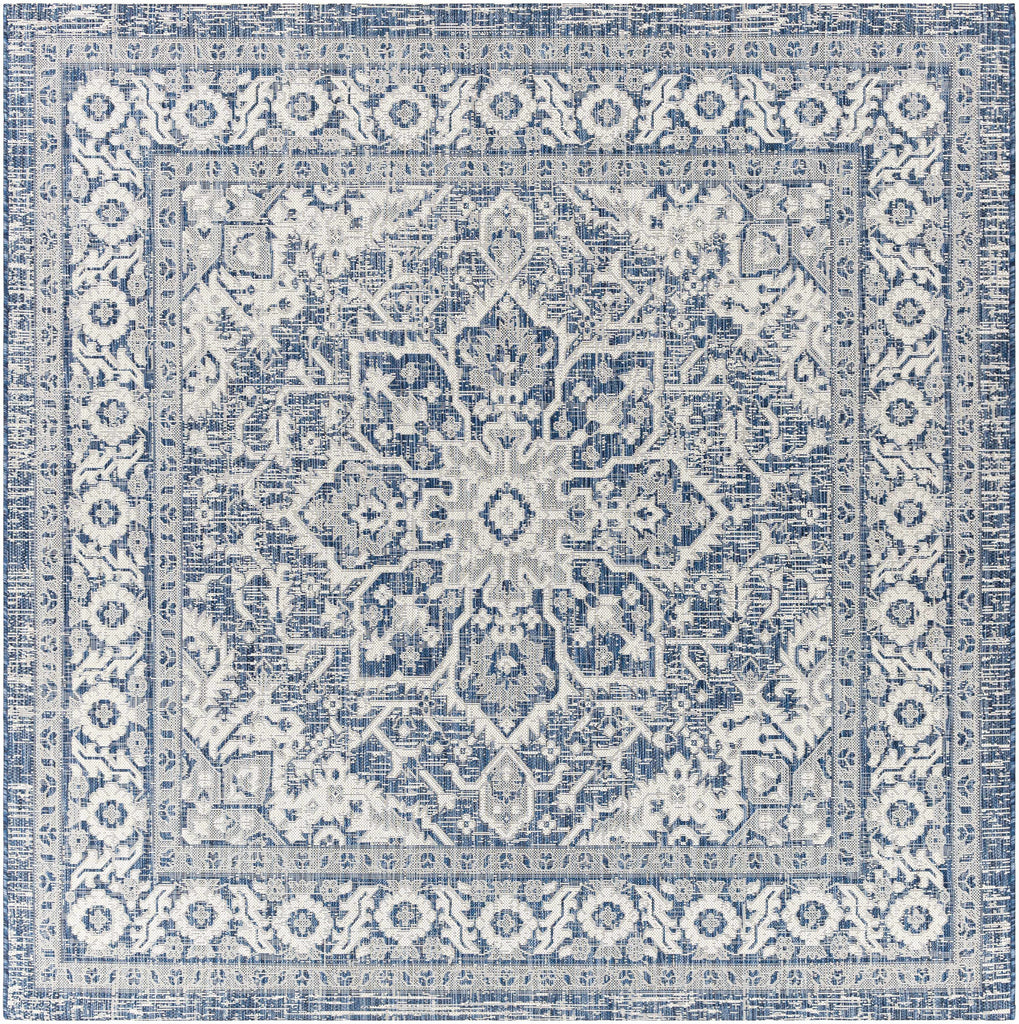 Hauteloom Etoile ETOI Navy Machine Made Polypropylene Rug