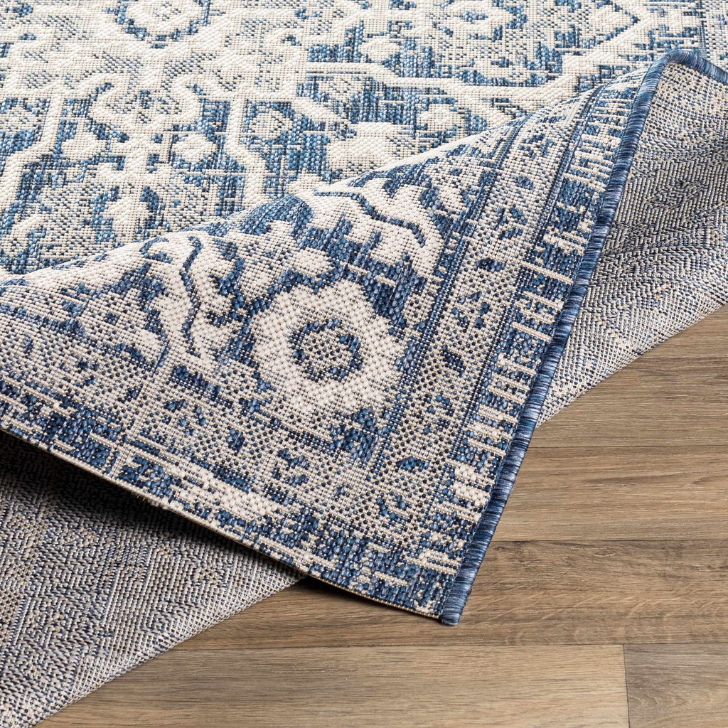 Hauteloom Etoile ETOI Navy Machine Made Polypropylene Rug