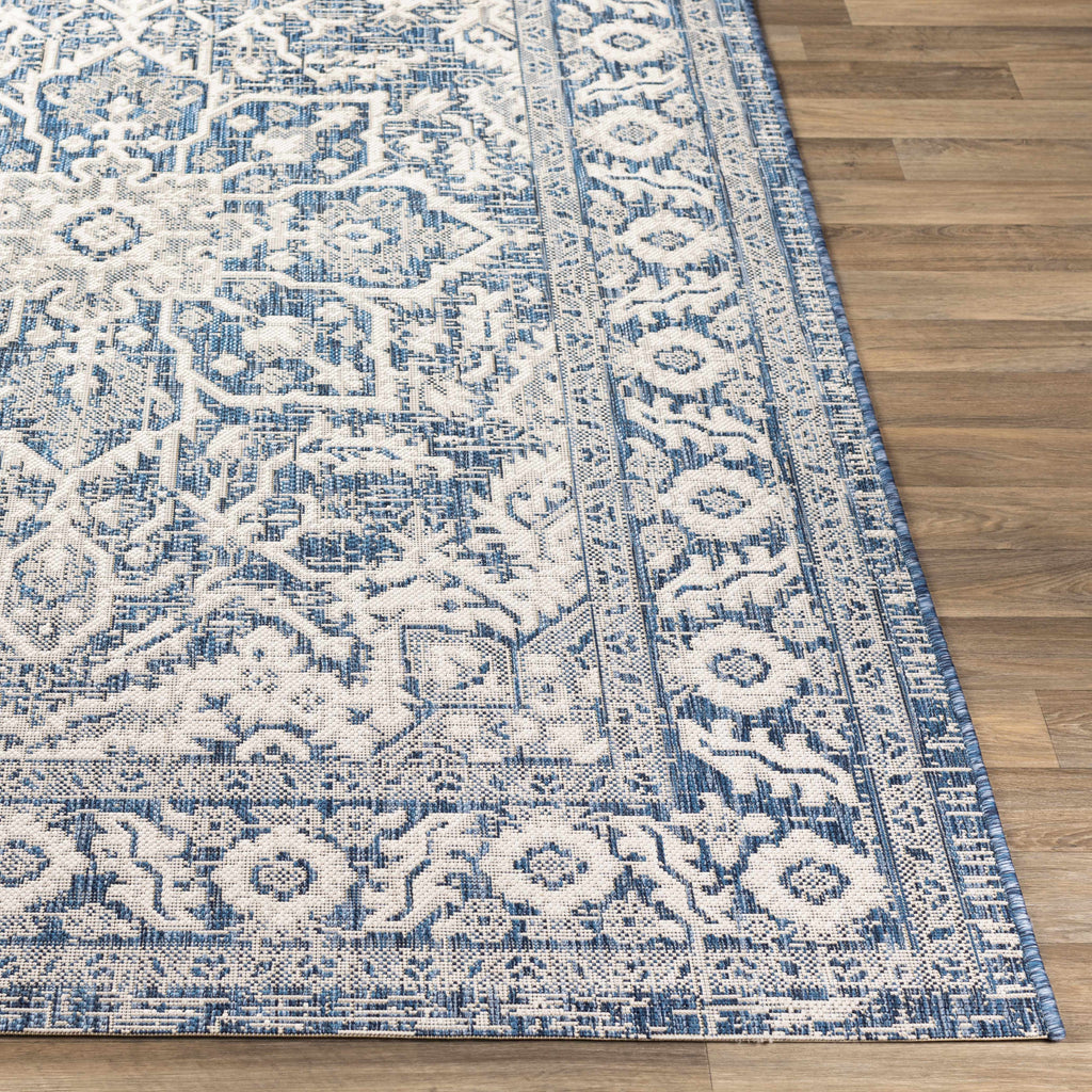 Hauteloom Etoile ETOI Navy Machine Made Polypropylene Rug