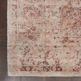 nourison lucent lcn07 silver red rug
