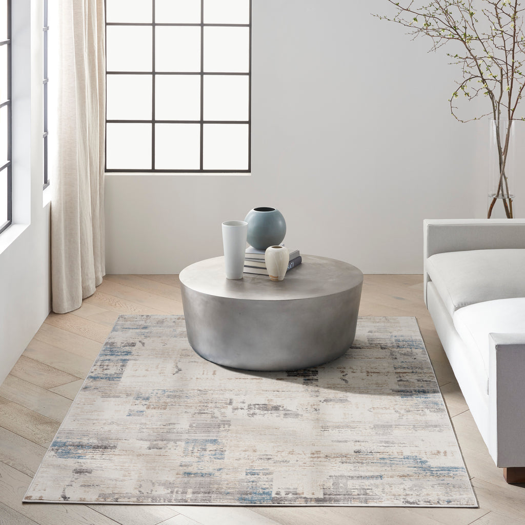 nourison ck022 infinity ifn06 ivory grey blue rug