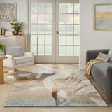 nourison prismatic prs35 sand rug