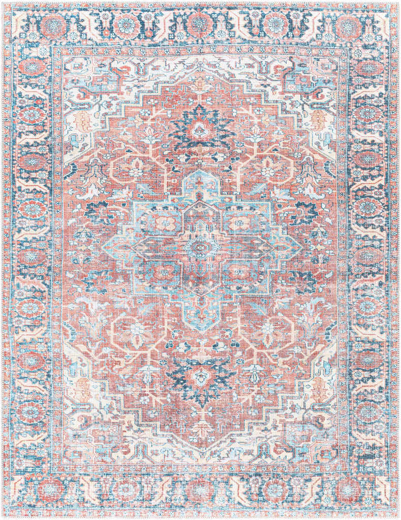 Hauteloom Evony EVO Dusty Coral Machine Made Polyester Rug