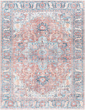Hauteloom Evony EVO Dusty Coral Machine Made Polyester Rug