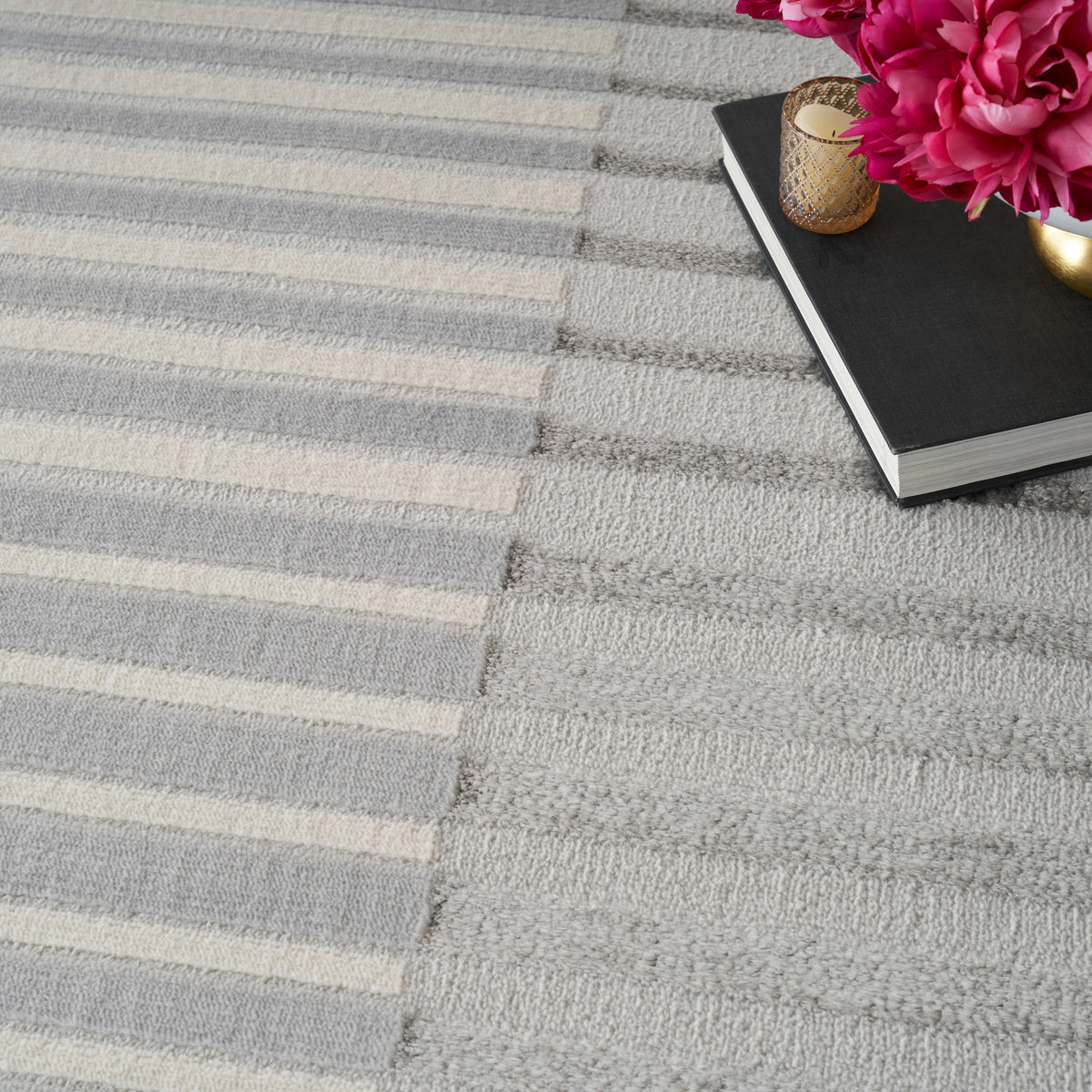 nourison brushstrokes bsk04 silver grey rug