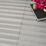 nourison brushstrokes bsk04 silver grey rug