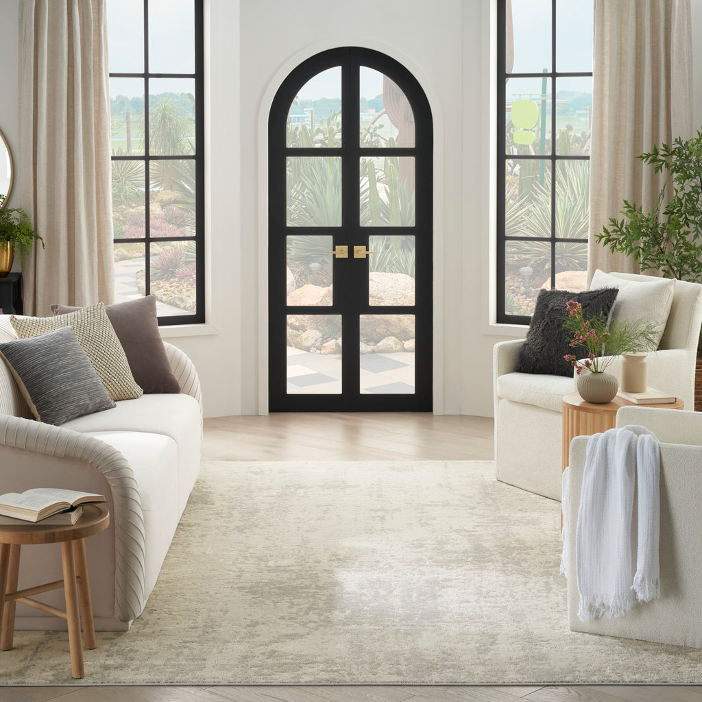 nourison quarry qua01 cream grey rug
