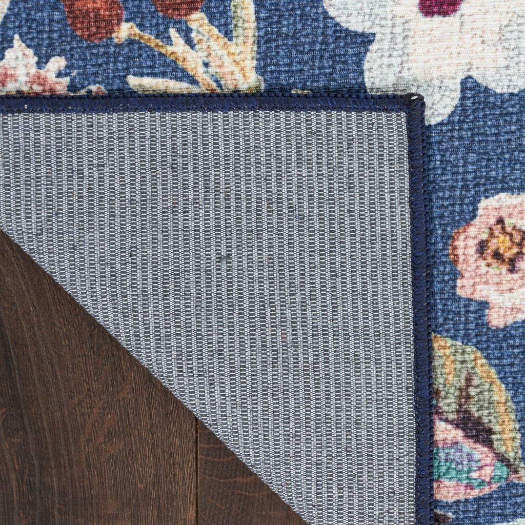 nourison nourison washables nwb01 navy multicolor rug