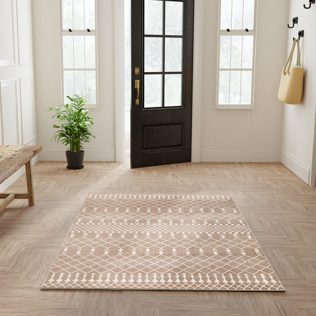 nourison astra machine washable asw10 taupe rug