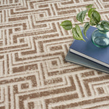 nourison serenity home srh04 mocha ivory rug