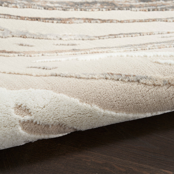 nourison sustainable trends sut05 beige grey rug