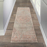 nourison lucent lcn07 silver red rug