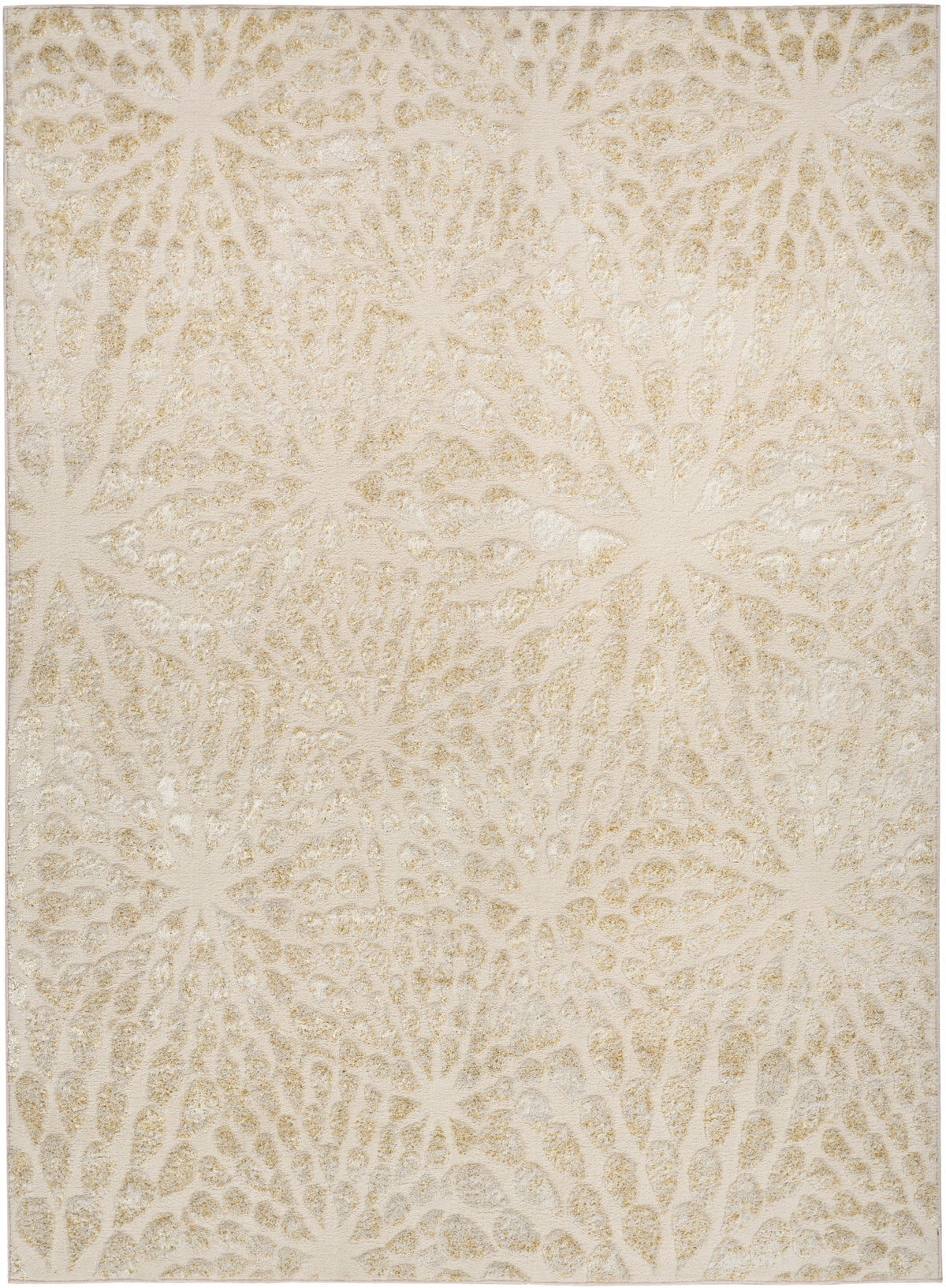 nourison ambiance ami02 ivory gold rug