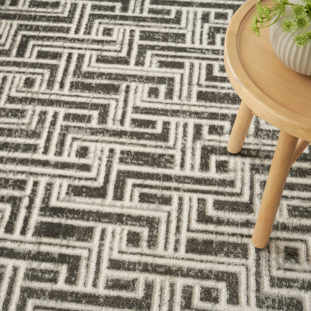 nourison serenity home srh04 grey ivory rug