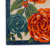 nourison aloha alh32 ivory multicolor rug