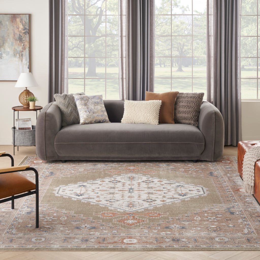 nourison astra machine washable asw11 sage multicolor rug