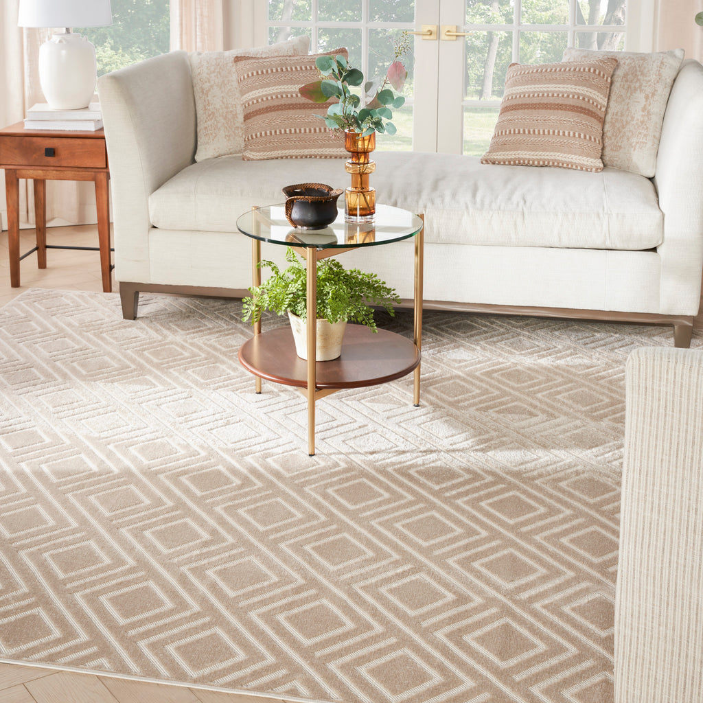 nourison care free caf03 beige rug