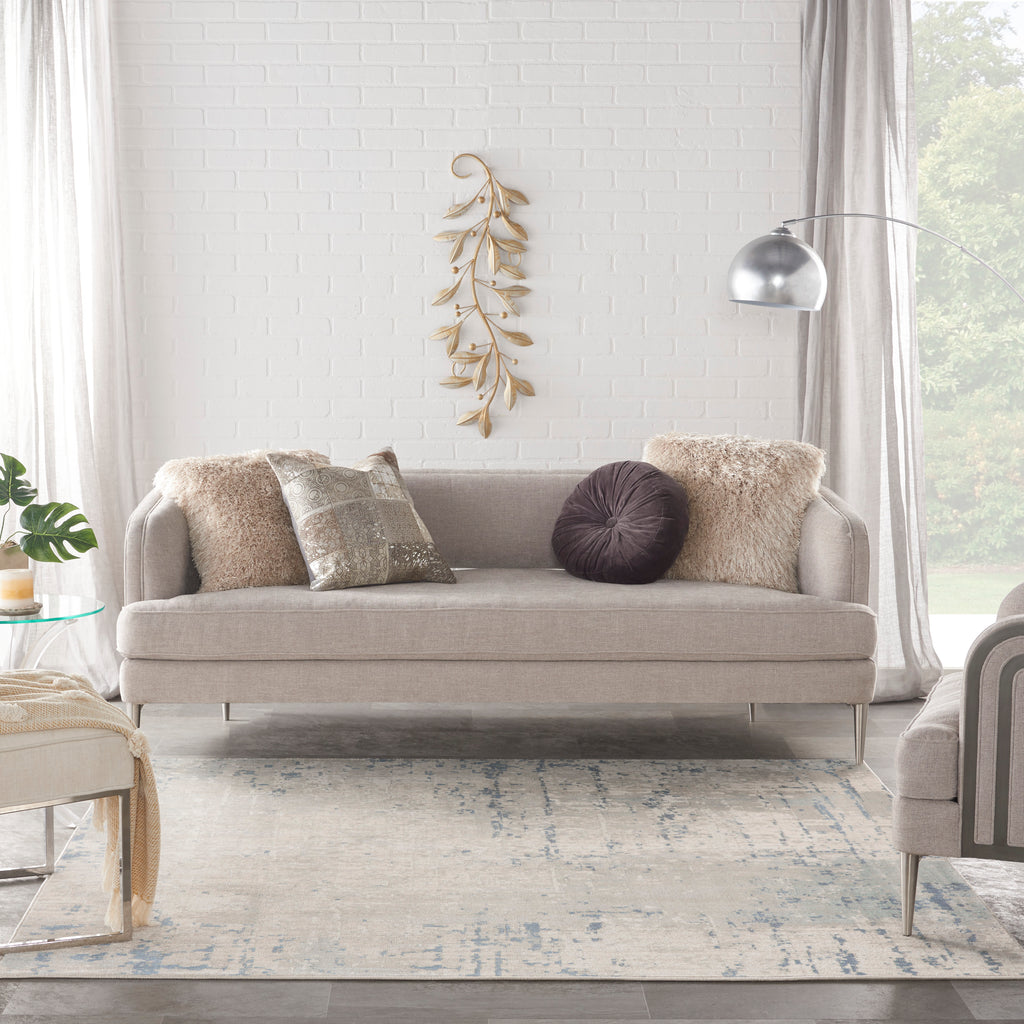 nourison quarry qua01 ivory grey blue rug