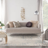 nourison quarry qua01 ivory grey blue rug