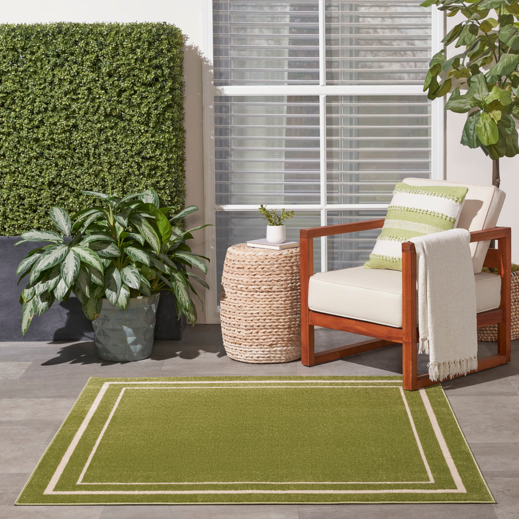 nourison nourison essentials nre02 green ivory rug