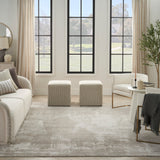 nourison harmony hay06 silver grey rug
