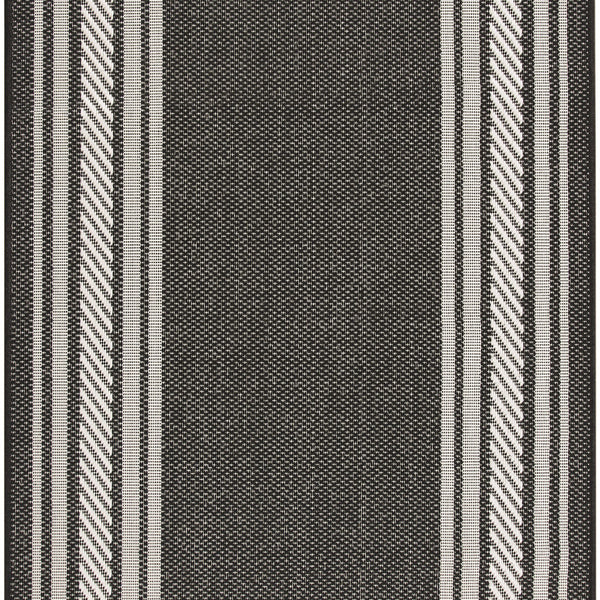 nourison horizon indoor outdoor hoz03 black rug