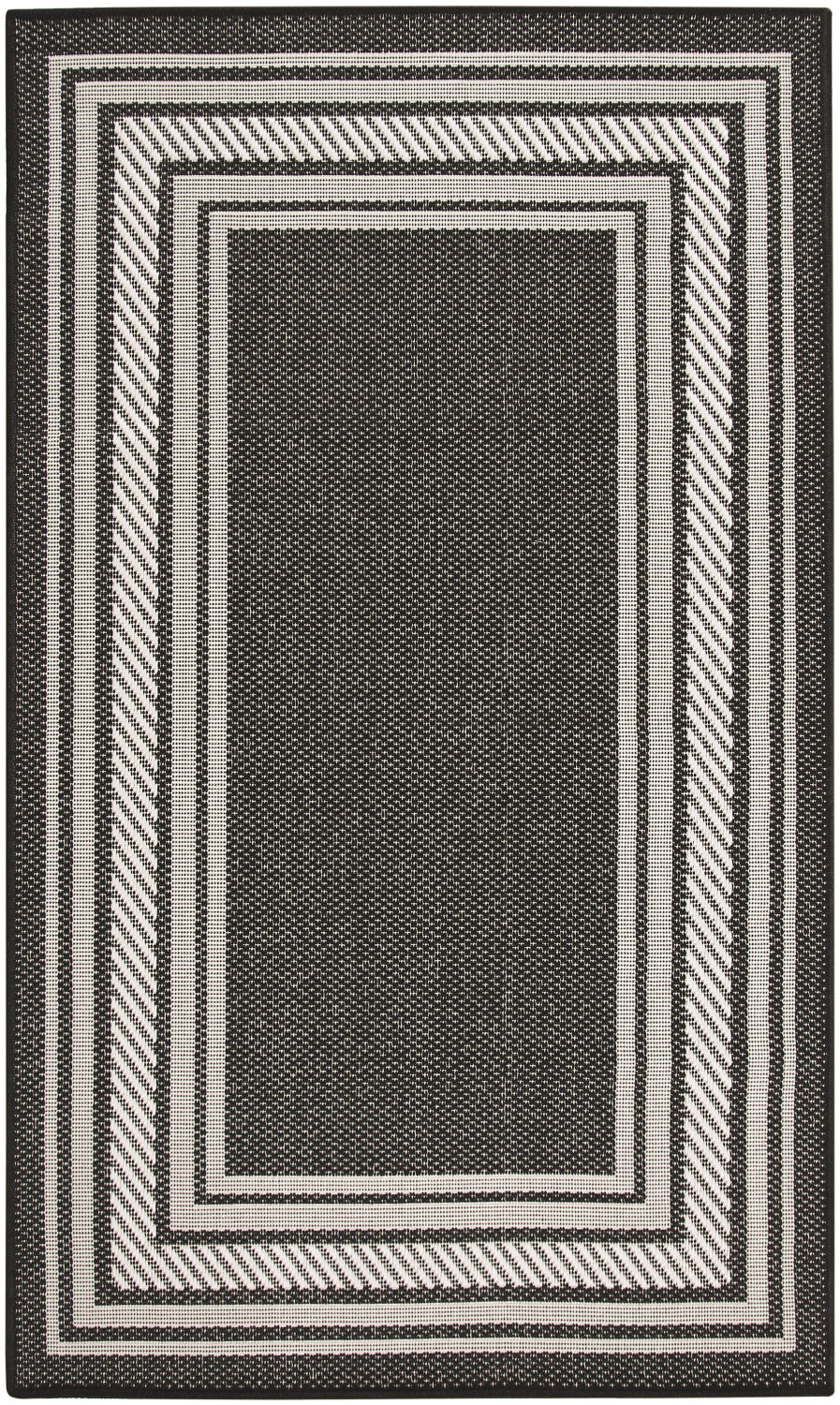 nourison horizon indoor outdoor hoz03 black rug