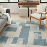 nourison astra machine washable asw09 blue ivory rug