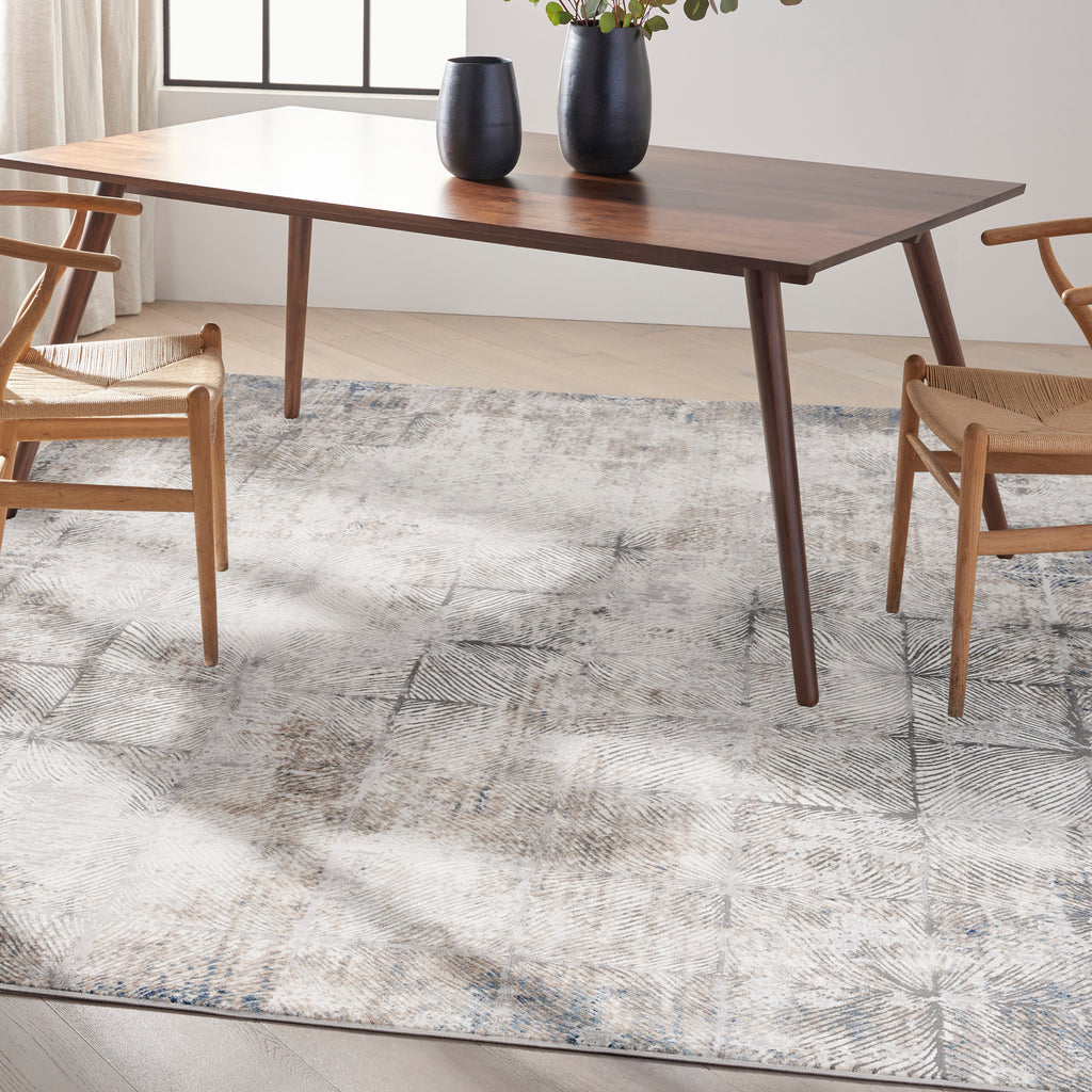 nourison ck022 infinity ifn03 ivory grey rug