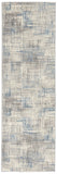 nourison solace sla03 ivory grey blue rug