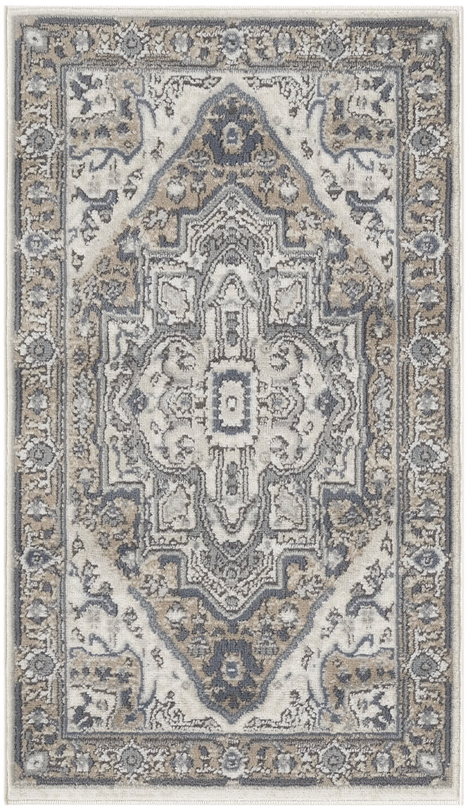 nourison quarry qua18 ivory taupe rug