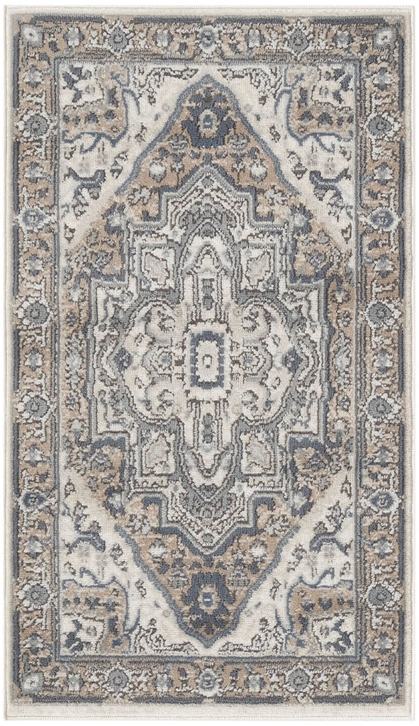 nourison quarry qua18 ivory taupe rug