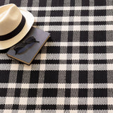 dash albert tattersall da982 black rug
