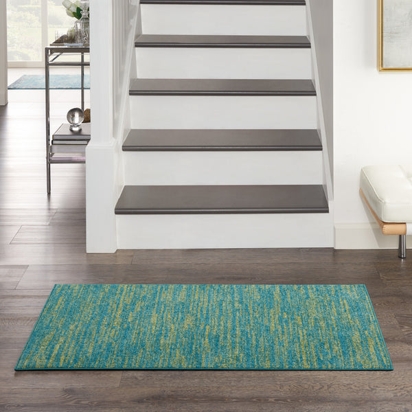nourison nourison essentials nre01 blue green rug