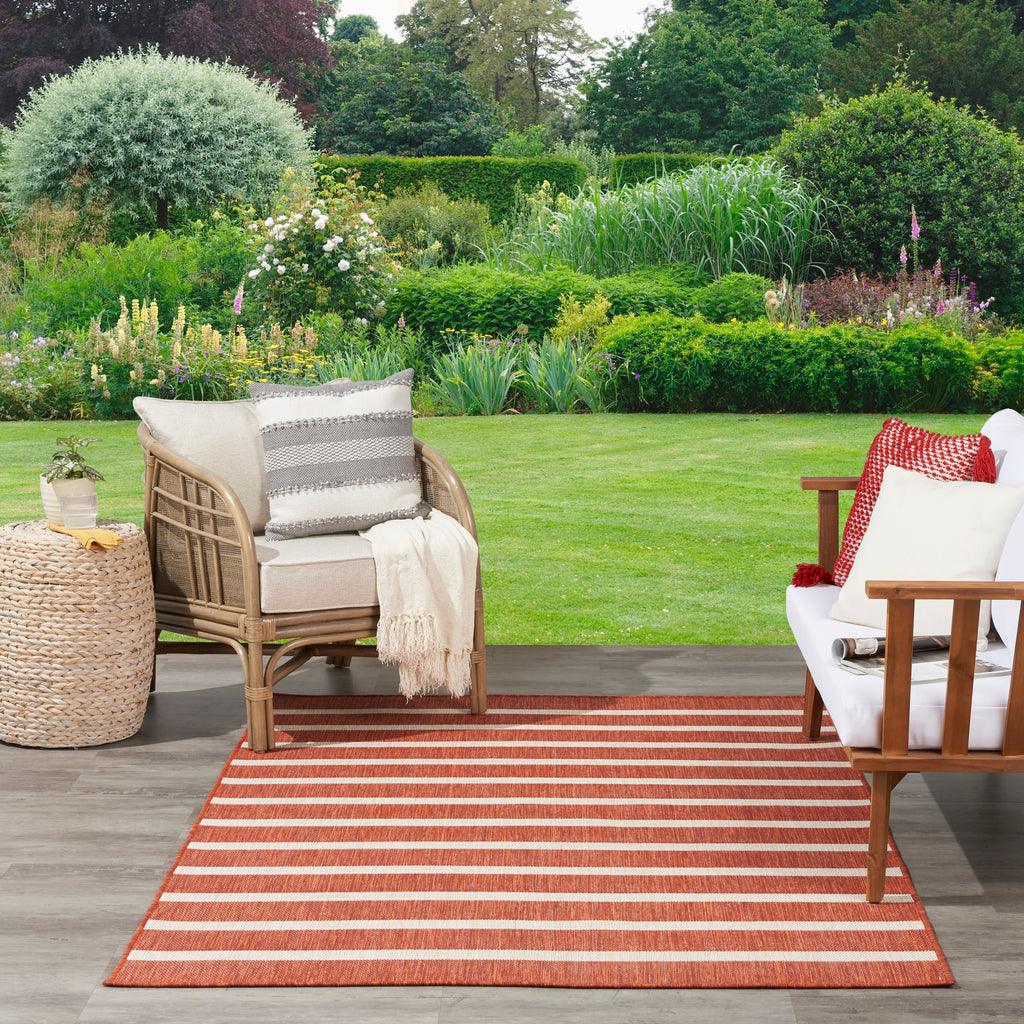 nourison positano pos03 terracotta ivory rug