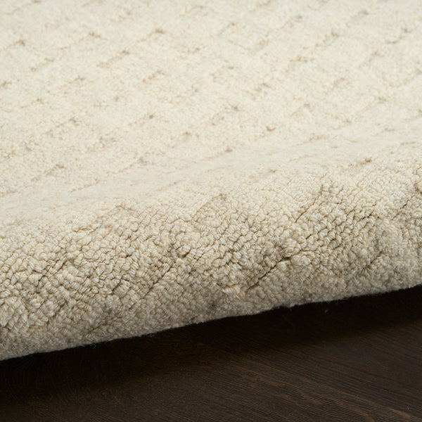 nourison pure grids pgr01 ivory beige rug