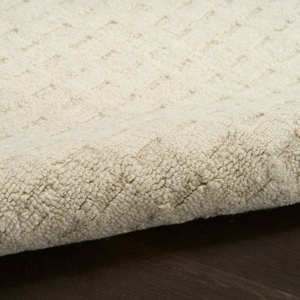 nourison pure grids pgr01 ivory beige rug