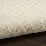 nourison pure grids pgr01 ivory beige rug