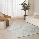 nourison pure angles ang01 ivory blue rug