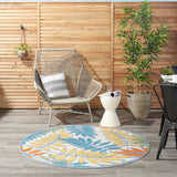 nourison aloha alh18 ivory multi rug