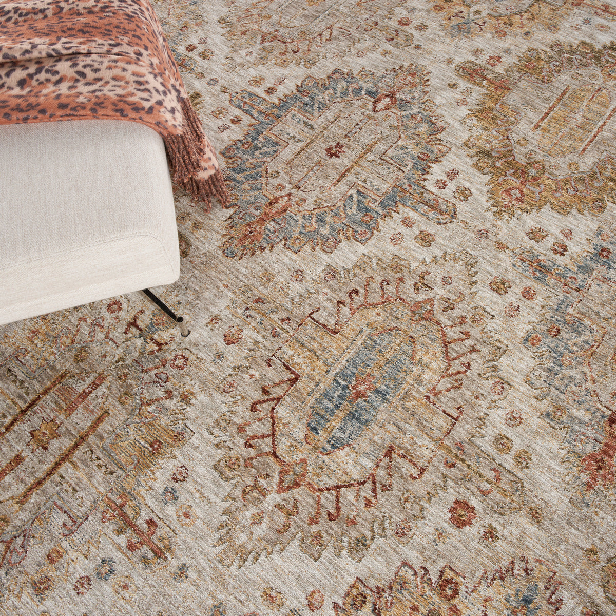 nourison sahar shr01 ivory multicolor rug