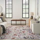 nourison nourison washables nwb01 ivory pink rug