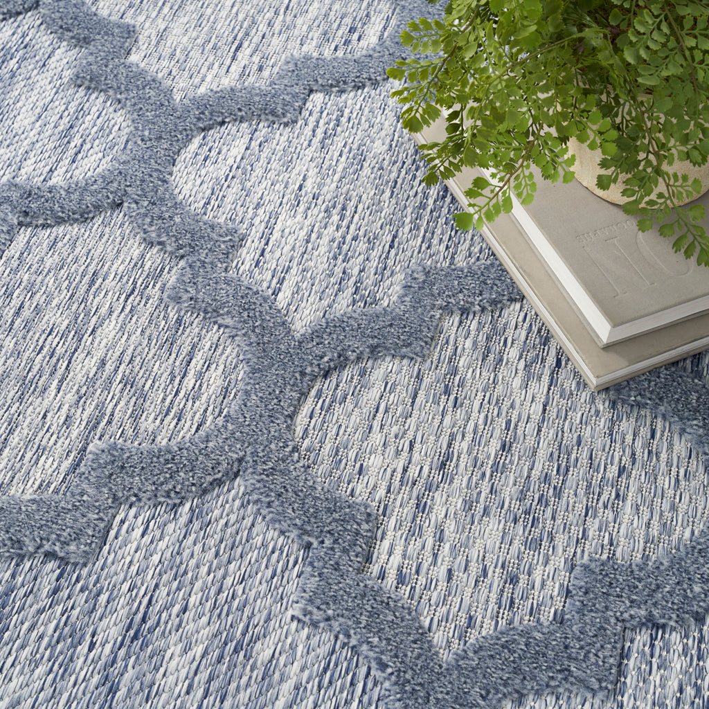 nourison easy care nes01 denim blue rug