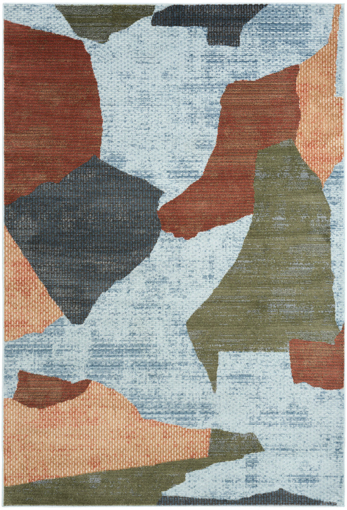nourison nordic nrc18 blue multicolor rug