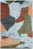 nourison nordic nrc18 blue multicolor rug