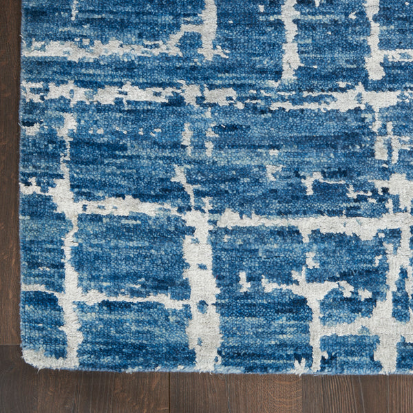 nourison luna lun02 blue silver rug