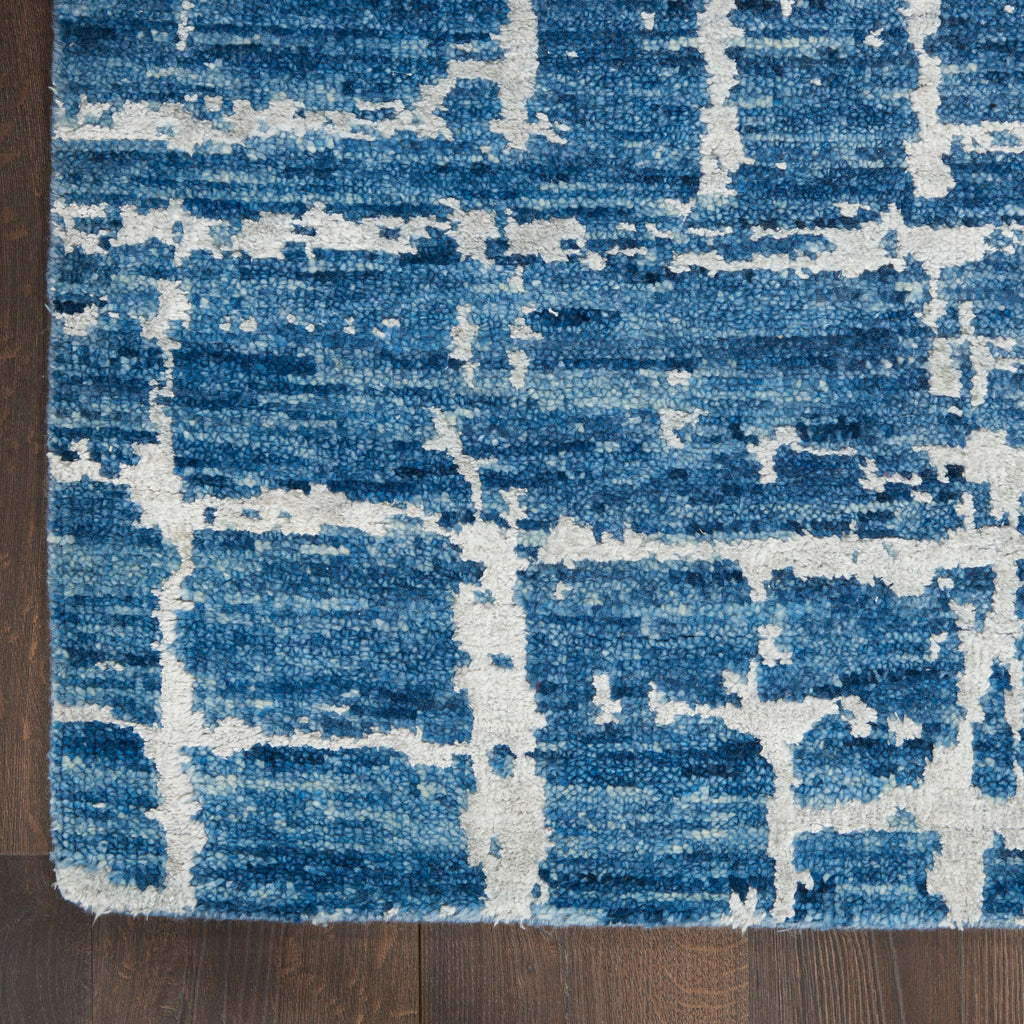 nourison luna lun02 blue silver rug