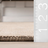 dash albert alva da2347 taupe loom knotted wool rug
